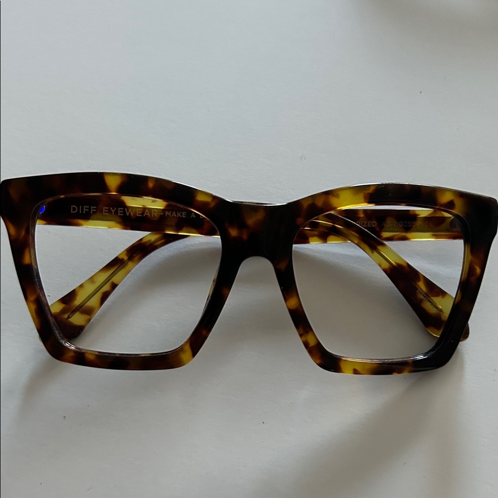 DIFF Eyewear Brown Tortoise Women's Glasses (no lenses)
